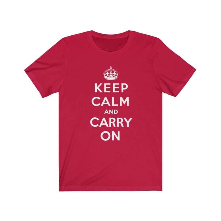 Keep Calm and Carry On - Premium Unisex T-Shirt