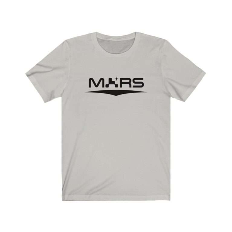 NASA Mars 2020 sliver-grey unisex t-shirt - front
