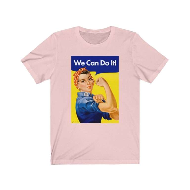 We Can Do it! WWII Poster Art - Premium Unisex T-Shirt - Image 4