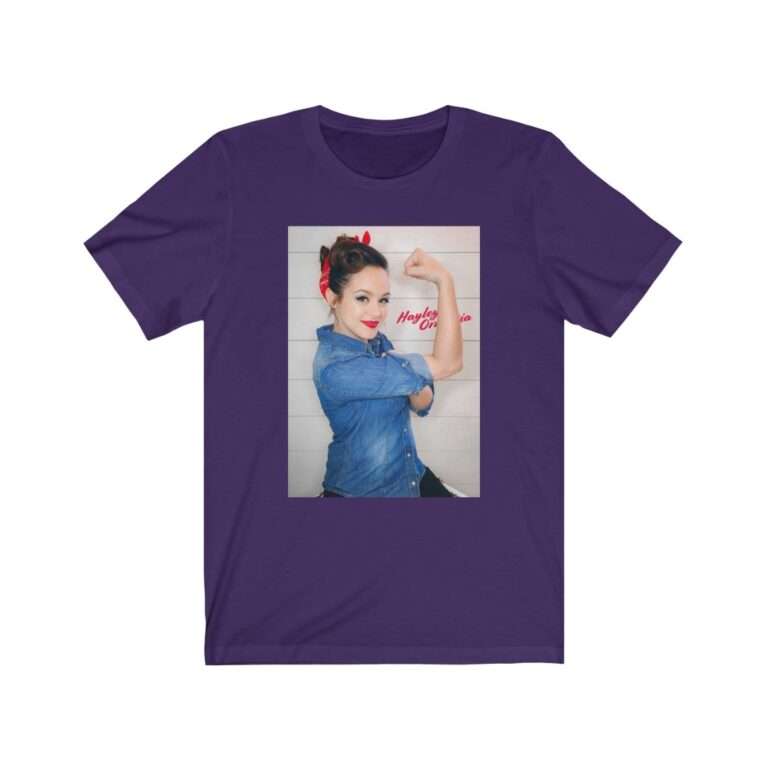 Actress Hayley Orrantia Women Power - Premium Unisex T-Shirt - Image 15