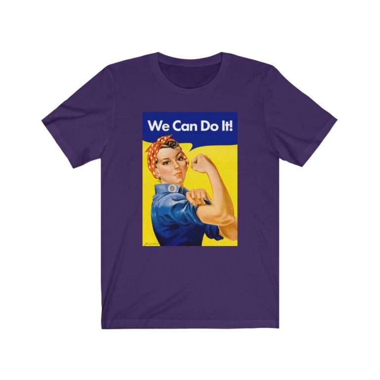 We Can Do it! WWII Poster Art - Premium Unisex T-Shirt - Image 15