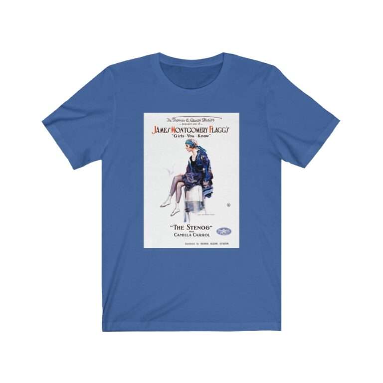 The Stenog by James Montgomery Flagg - Premium Unisex T-Shirt - Image 10