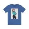 The Goldbergs Hayley Orrantia in Green Fringe Jacket - Premium Unisex T-Shirt - Image 10
