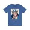 Uncle Sam I Want You Poster Art - Premium Unisex T-Shirt - Image 10