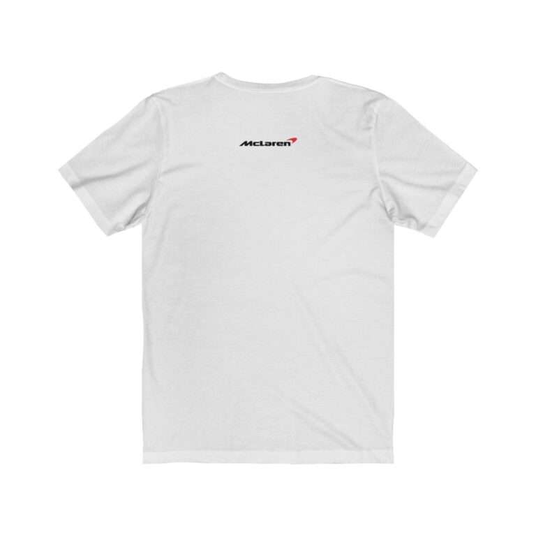 McLaren Artura white t-shirt unisex premium - back