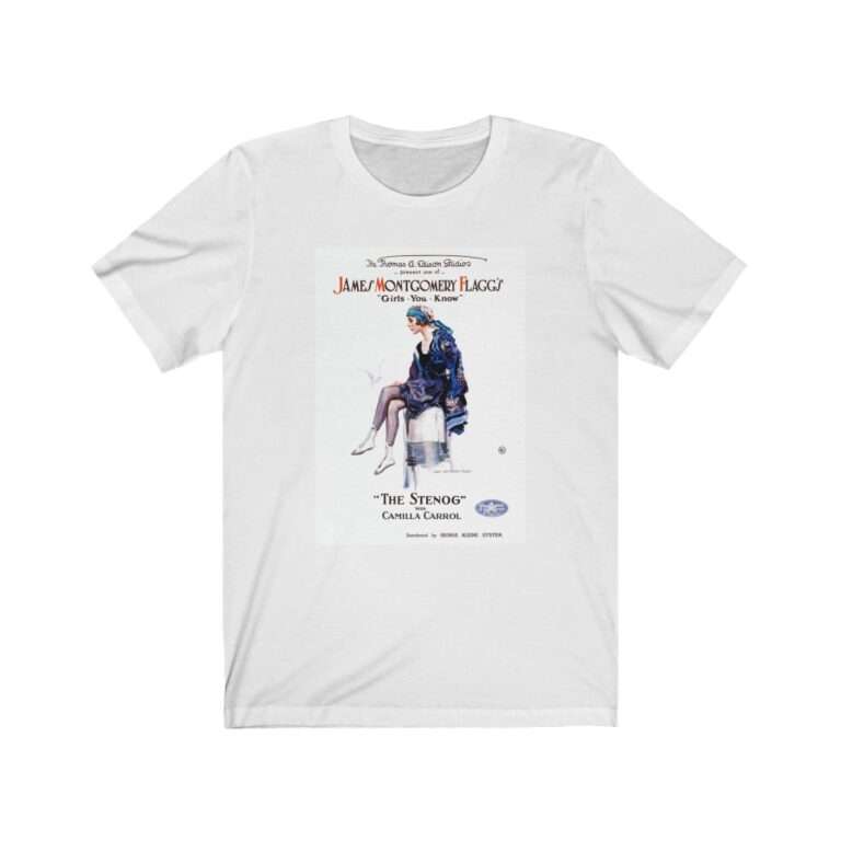 The Stenog by James Montgomery Flagg - Premium Unisex T-Shirt
