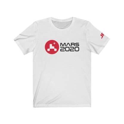 JPL Mars 2020 white unisex t-shirt - front