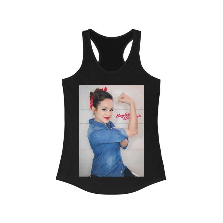Actress Hayley Orrantia Women Power - Women's Racerback Tank - Image 3