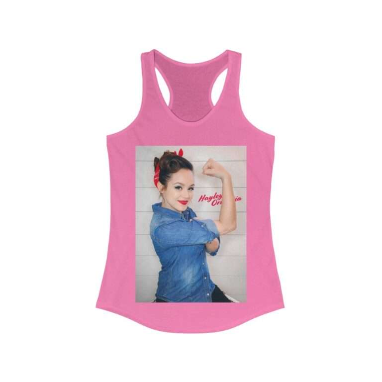 Actress Hayley Orrantia Women Power - Women's Racerback Tank - Image 14