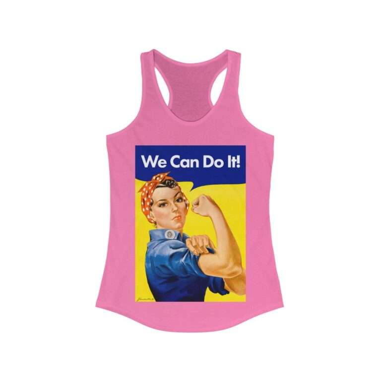 We Can Do it! WWII Poster Art - Women's Racerback Tank - Image 13