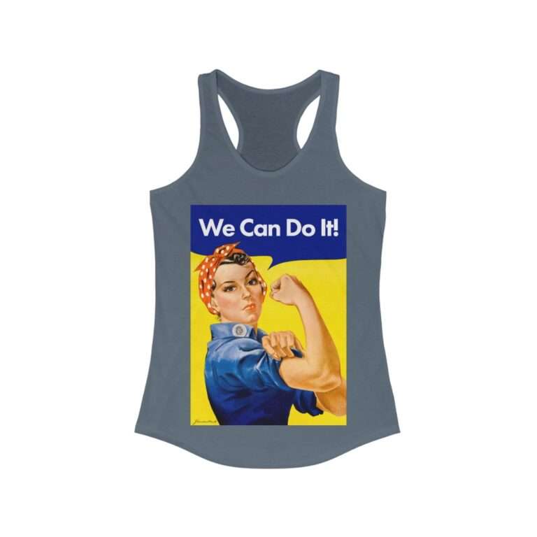 We Can Do it! WWII Poster Art - Women's Racerback Tank - Image 9