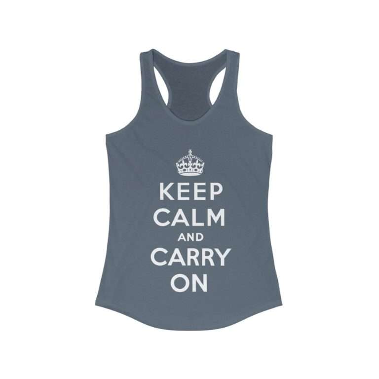 Keep Calm and Carry On - Women's Racerback Tank - Image 10