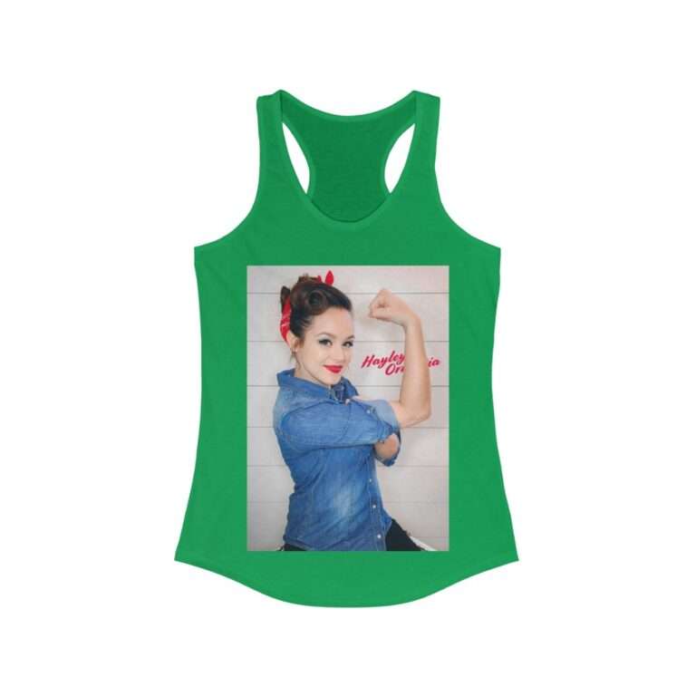Actress Hayley Orrantia Women Power - Women's Racerback Tank - Image 8