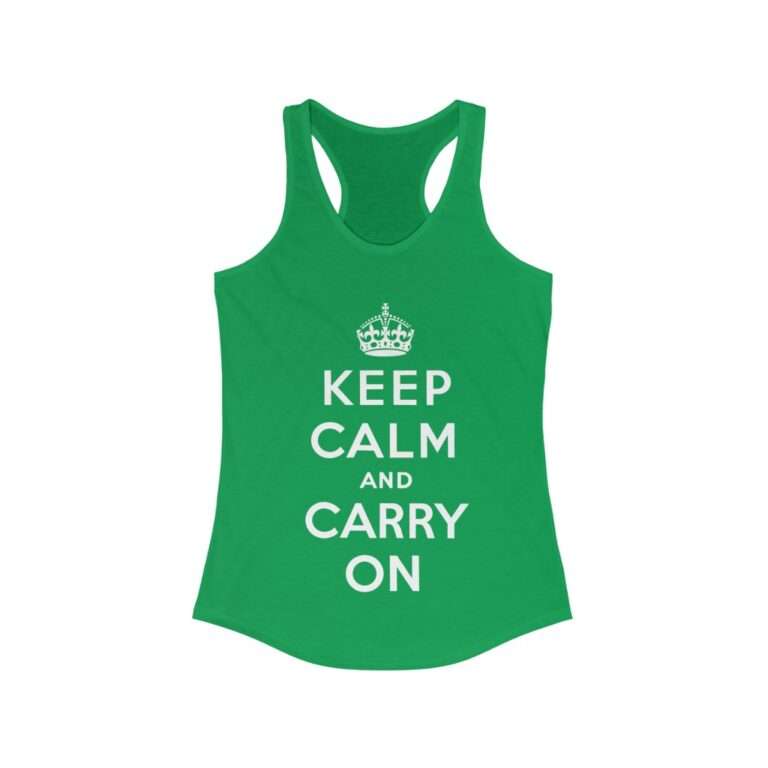 Keep Calm and Carry On - Women's Racerback Tank - Image 8