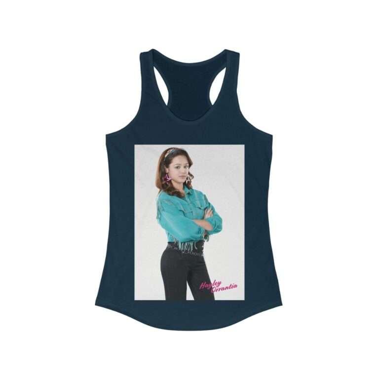 The Goldbergs Hayley Orrantia in Green Fringe Jacket - Women's Racerback Tank - Image 11