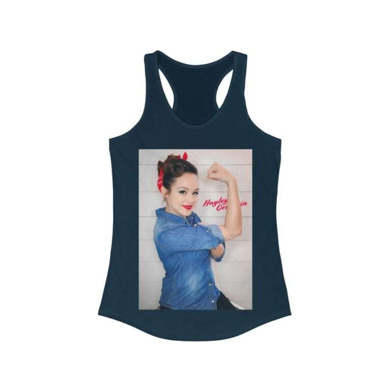 Actress Hayley Orrantia Women Power - Women's Racerback Tank - Image 12