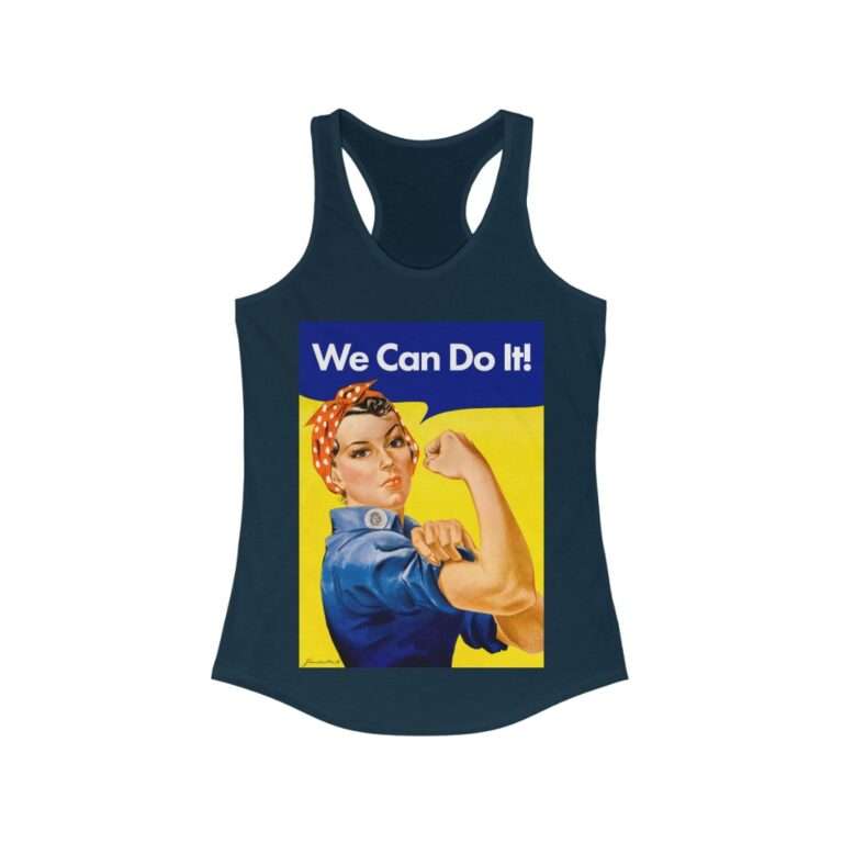 We Can Do it! WWII Poster Art - Women's Racerback Tank - Image 11