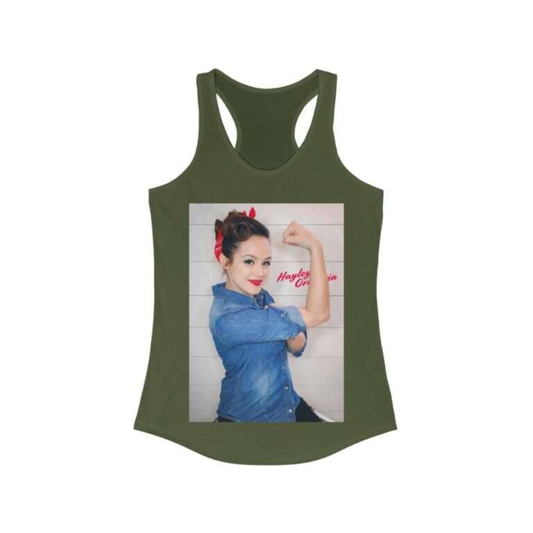 Actress Hayley Orrantia Women Power - Women's Racerback Tank - Image 6
