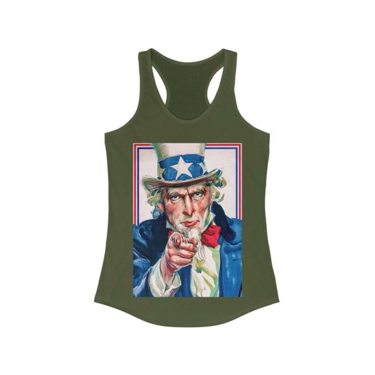 Uncle Sam I Want You Poster Art - Women's Racerback Tank - Image 6