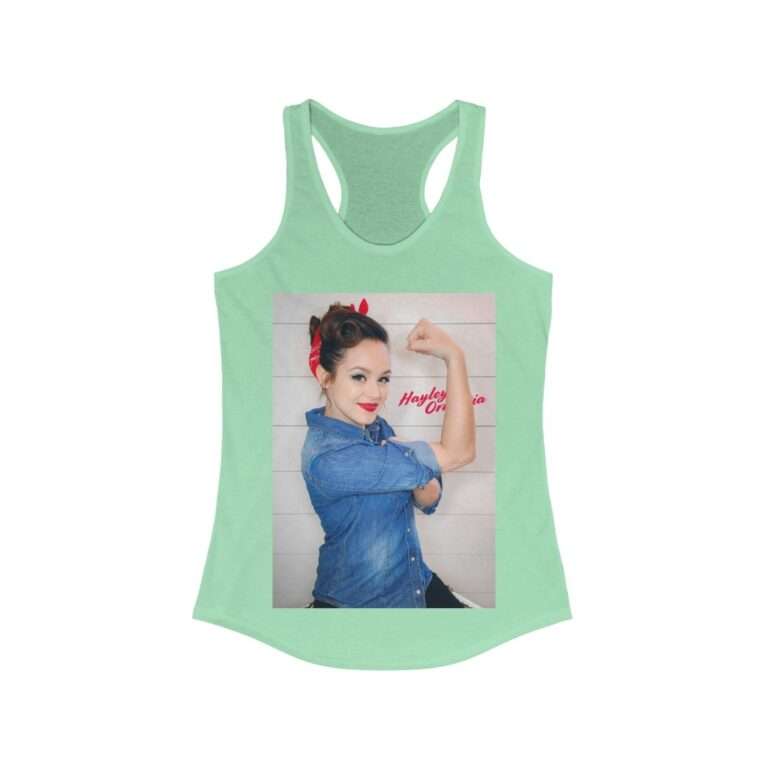 Actress Hayley Orrantia Women Power - Women's Racerback Tank - Image 7