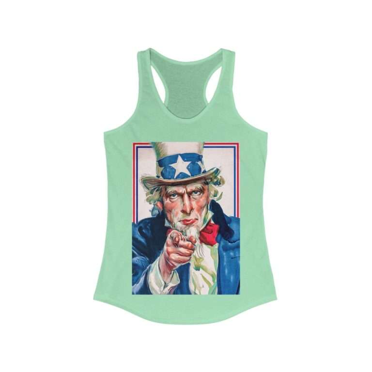 Uncle Sam I Want You Poster Art - Women's Racerback Tank - Image 7
