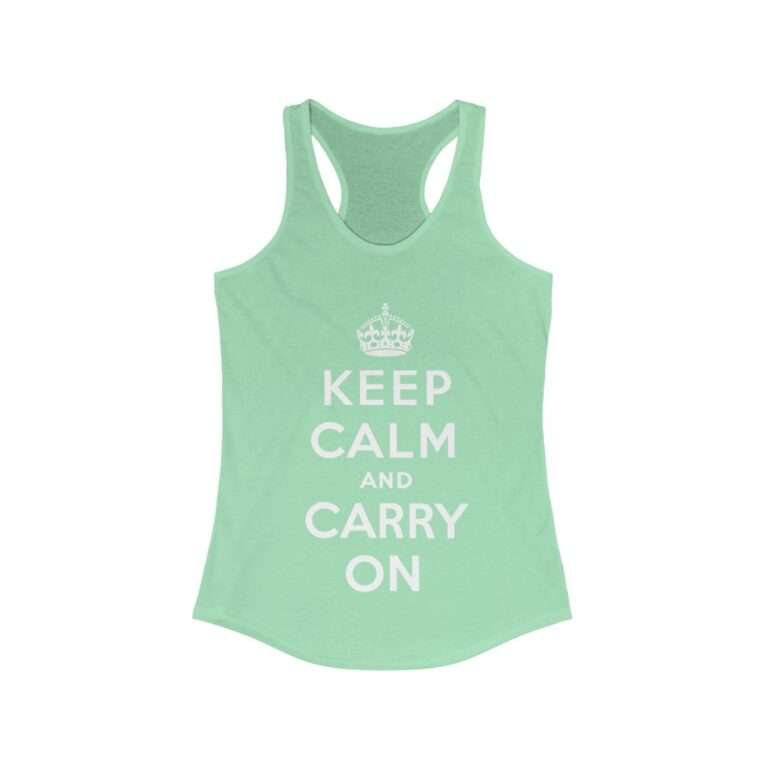 Keep Calm and Carry On - Women's Racerback Tank - Image 7