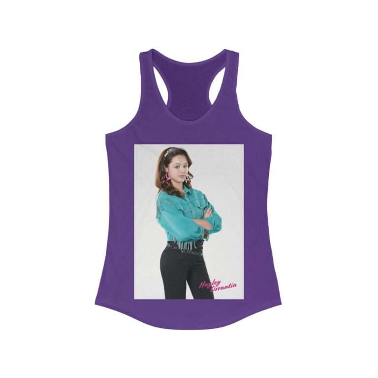 The Goldbergs Hayley Orrantia in Green Fringe Jacket - Women's Racerback Tank - Image 12