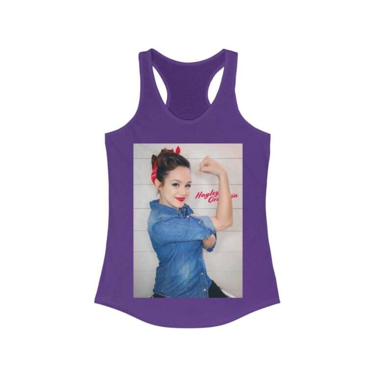 Actress Hayley Orrantia Women Power - Women's Racerback Tank - Image 13