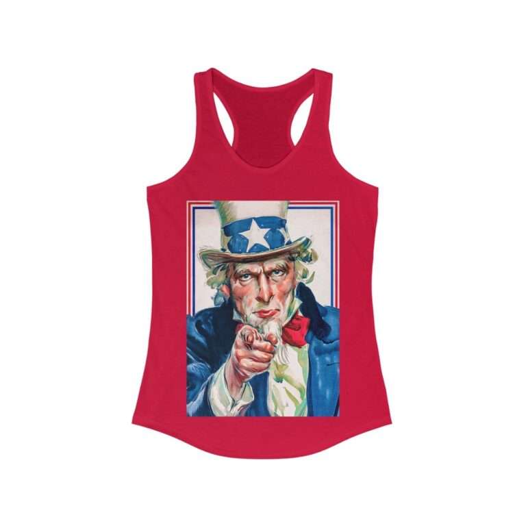 Uncle Sam I Want You Poster Art - Women's Racerback Tank - Image 15