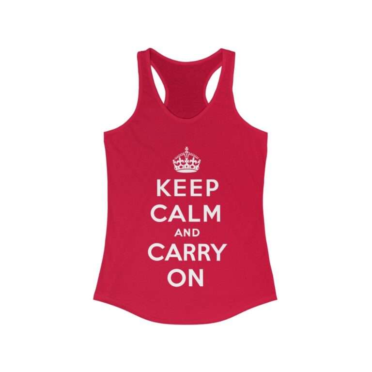 Keep Calm and Carry On - Women's Racerback Tank