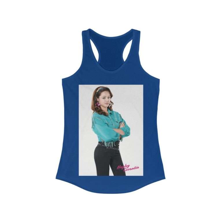 The Goldbergs Hayley Orrantia in Green Fringe Jacket - Women's Racerback Tank - Image 10