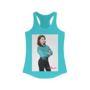 The Goldbergs Hayley Orrantia in Green Fringe Jacket - Women's Racerback Tank