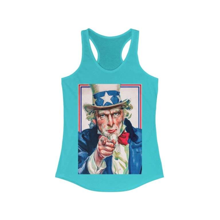 Uncle Sam I Want You Poster Art - Women's Racerback Tank - Image 9