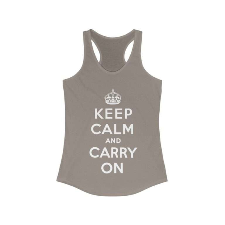 Keep Calm and Carry On - Women's Racerback Tank - Image 5