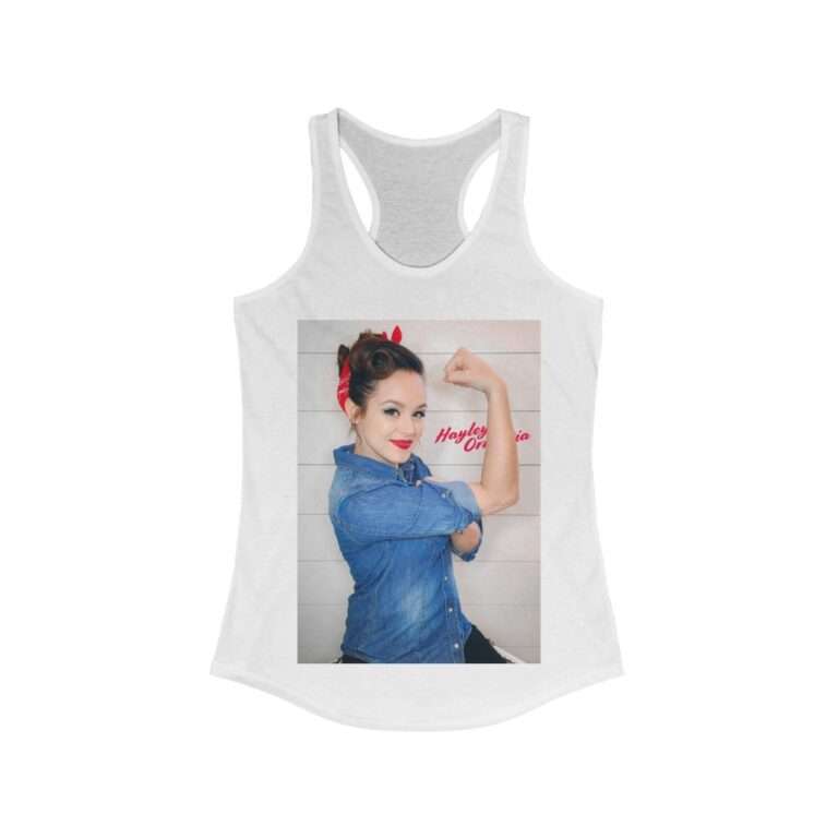 Actress Hayley Orrantia Women Power - Women's Racerback Tank - Image 2