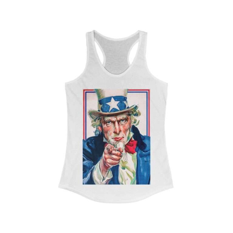 Uncle Sam I Want You Poster Art - Women's Racerback Tank - Image 2