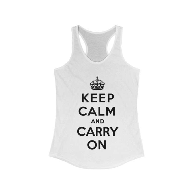 Keep Calm and Carry On - Women's Racerback Tank - Image 2