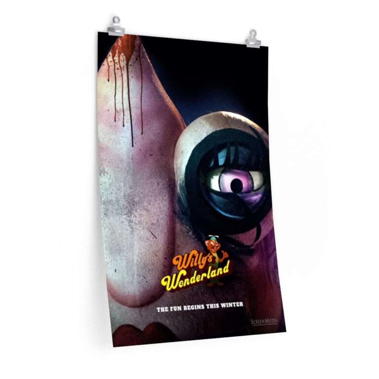 Printed teaser poster for Willy's Wonderland ft. Nicolas Cage - The Chameleon