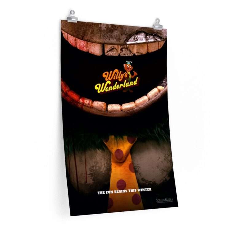 Printed teaser poster for Willy's Wonderland ft. Nicolas Cage - The Gorilla