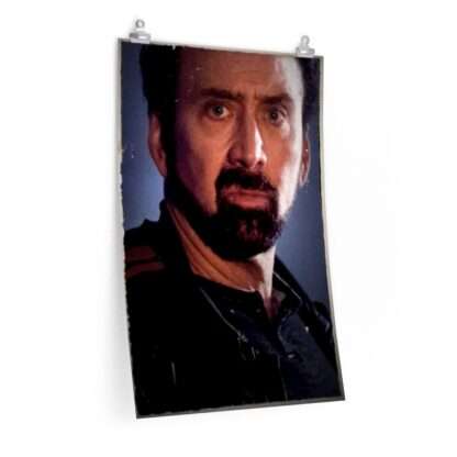 Printed teaser poster for Willy's Wonderland ft. Nicolas Cage - The Janitor portrait