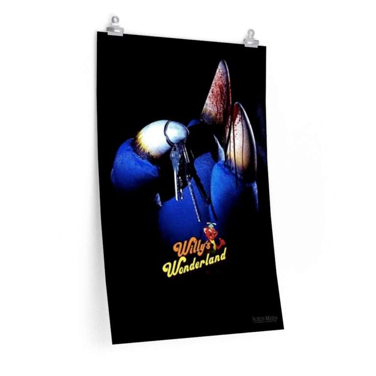 Printed teaser poster for Willy's Wonderland ft. Nicolas Cage - The Turtle