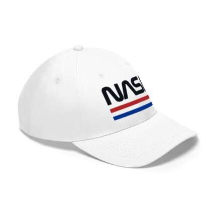 White NASA hat in retro style