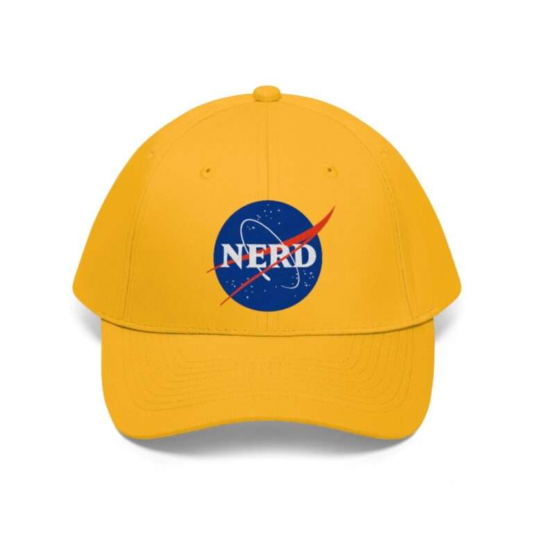 NASA "Nerd" unisex hat - yellow