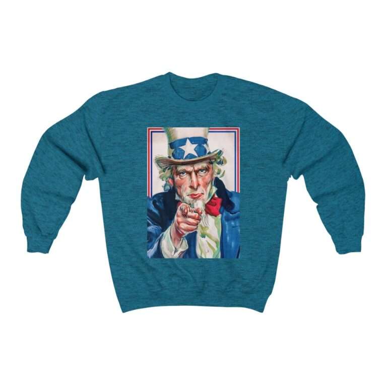 Uncle Sam I Want You Poster Art - Sweatshirt - Image 10