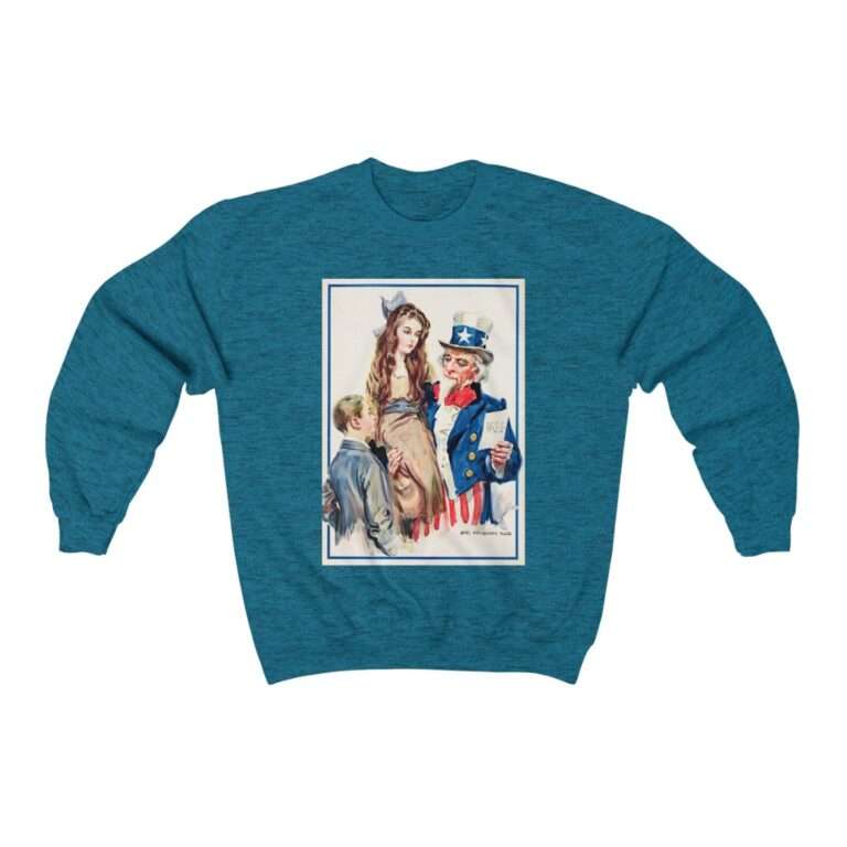 Uncle Sam Boys and Girls by James Montgomery Flagg - Sweatshirt - Image 10