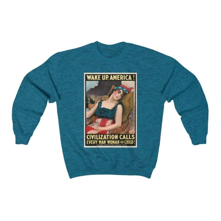 Wake Up America by James Montgomery Flagg - Sweatshirt - Image 10