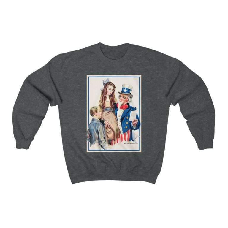 Uncle Sam Boys and Girls by James Montgomery Flagg - Sweatshirt - Image 8