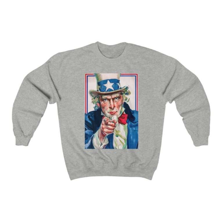 Uncle Sam I Want You Poster Art - Sweatshirt - Image 5