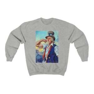 Uncle Sam Strong America by James Montgomery Flagg - Sweatshirt