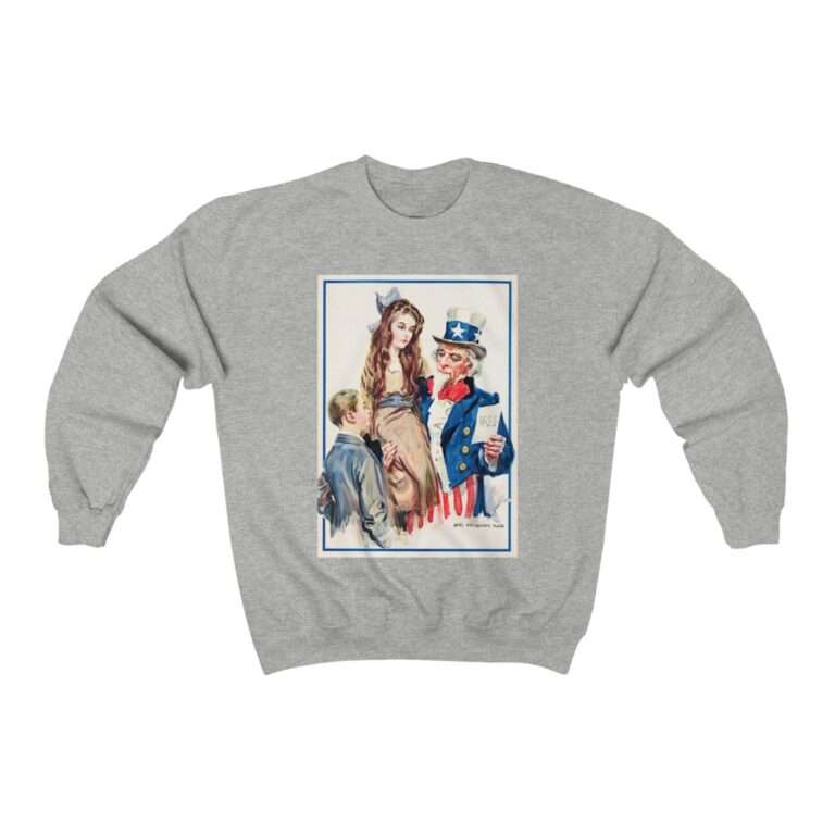 Uncle Sam Boys and Girls by James Montgomery Flagg - Sweatshirt - Image 5